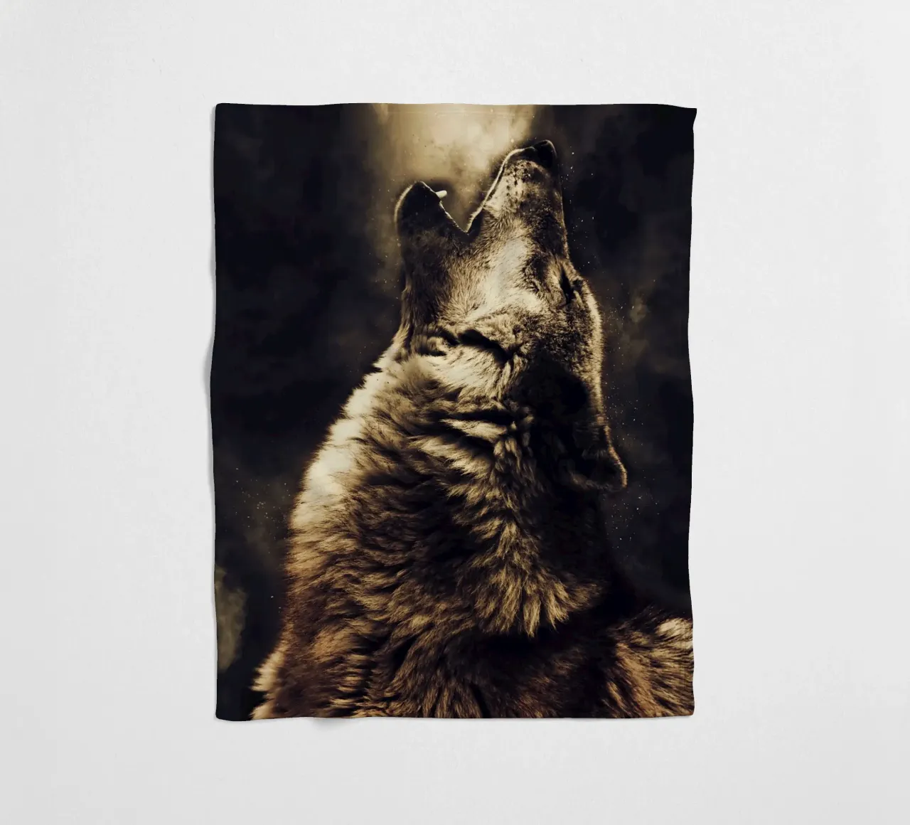 Wolf 2 Fleecedecke von Mateo