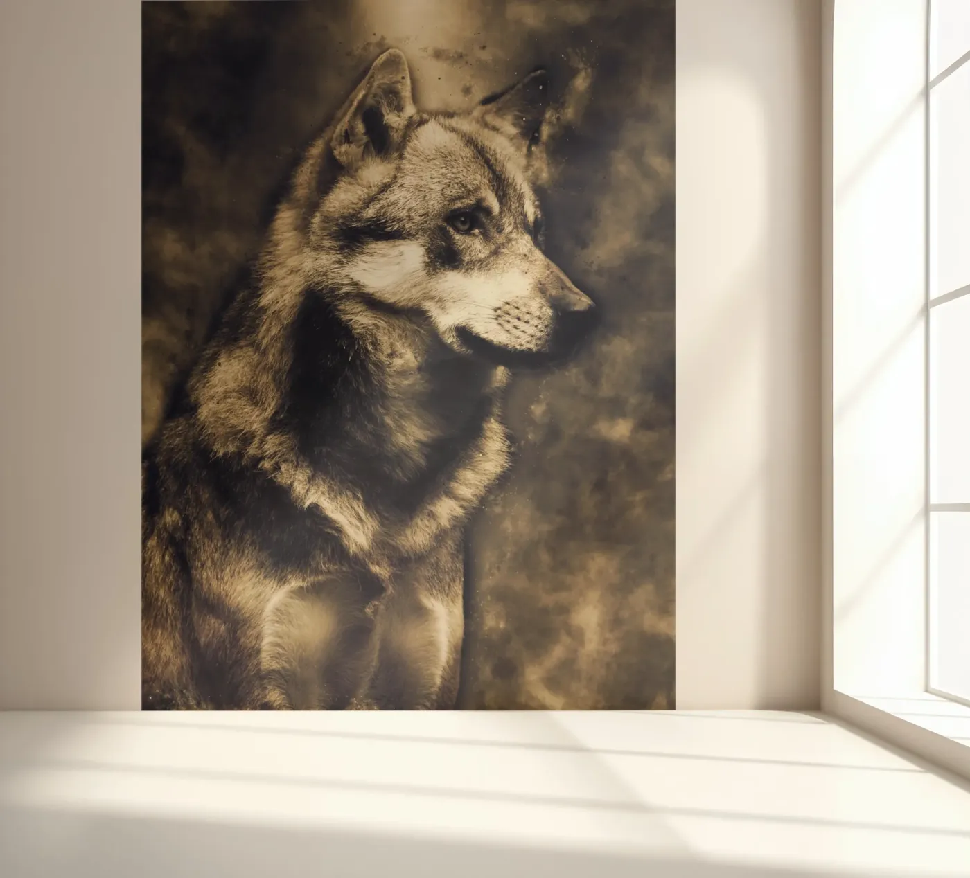 Wolf 3 fotobehang van Mateo