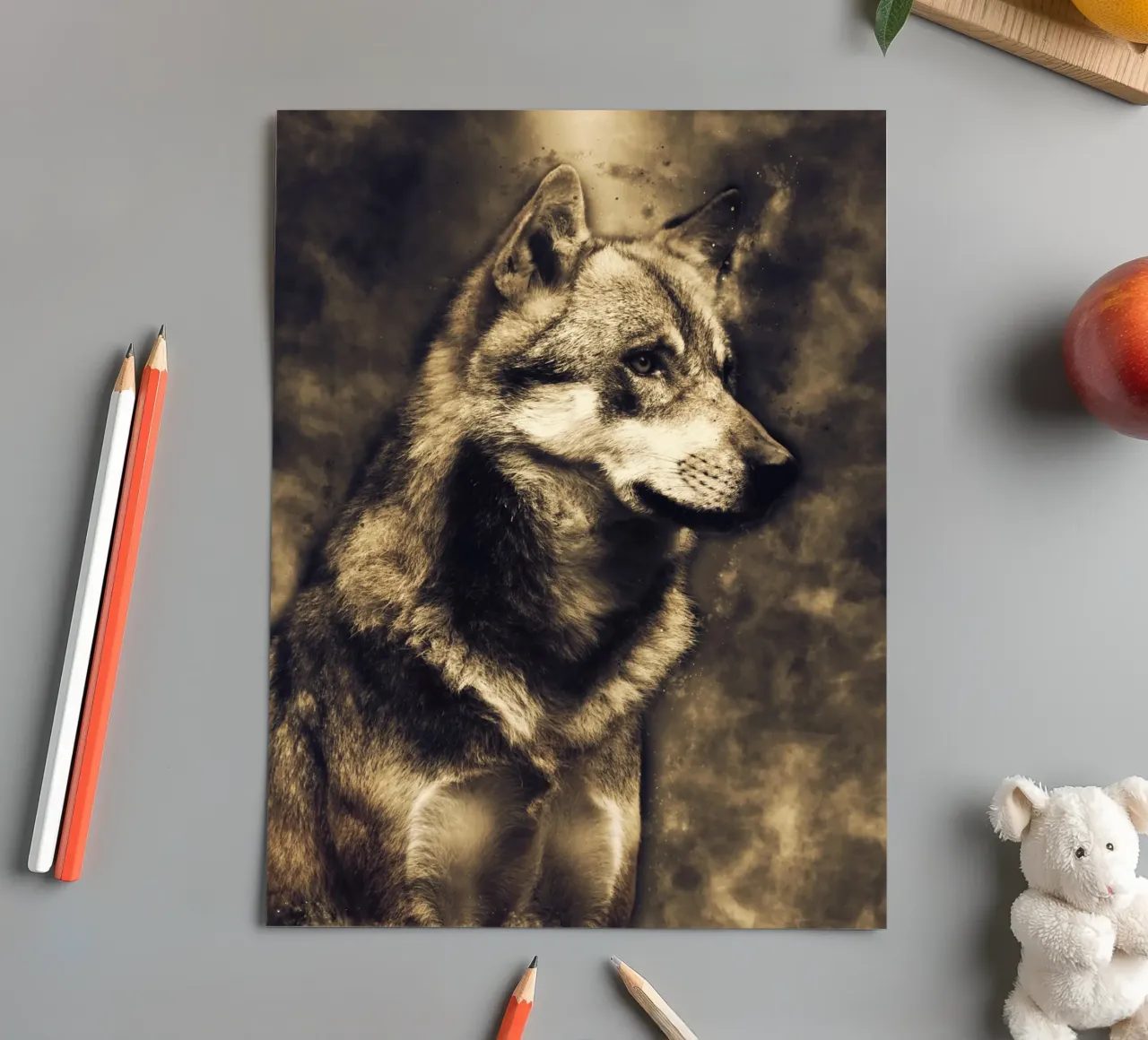 Wolf 3 sticker sheet by Mateo