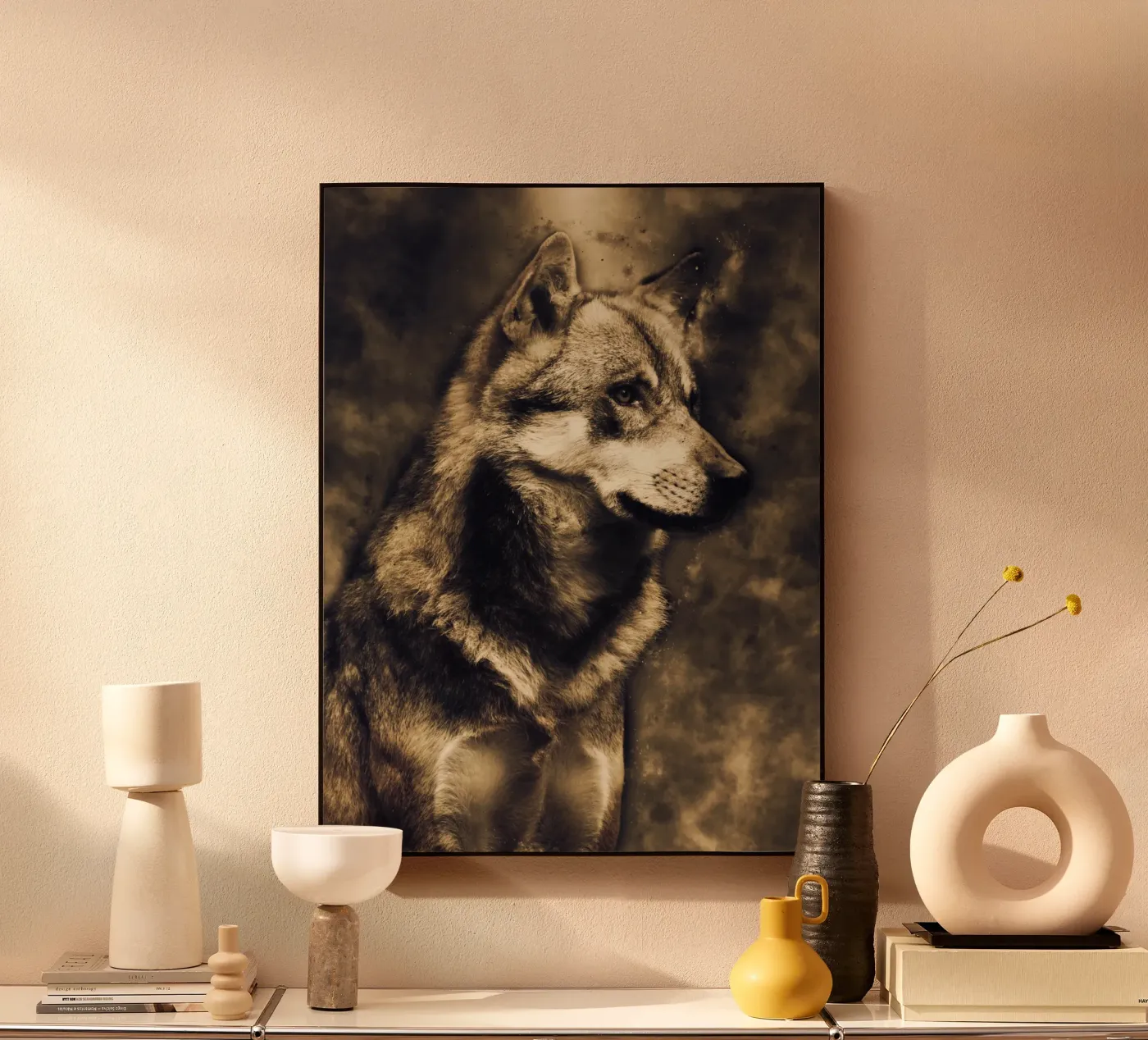 Wolf 3 alluminio dibond da Mateo