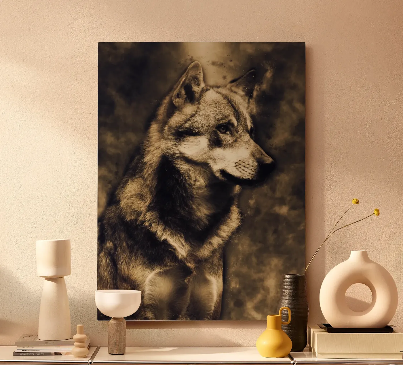 Wolf 3 alluminio dibond da Mateo