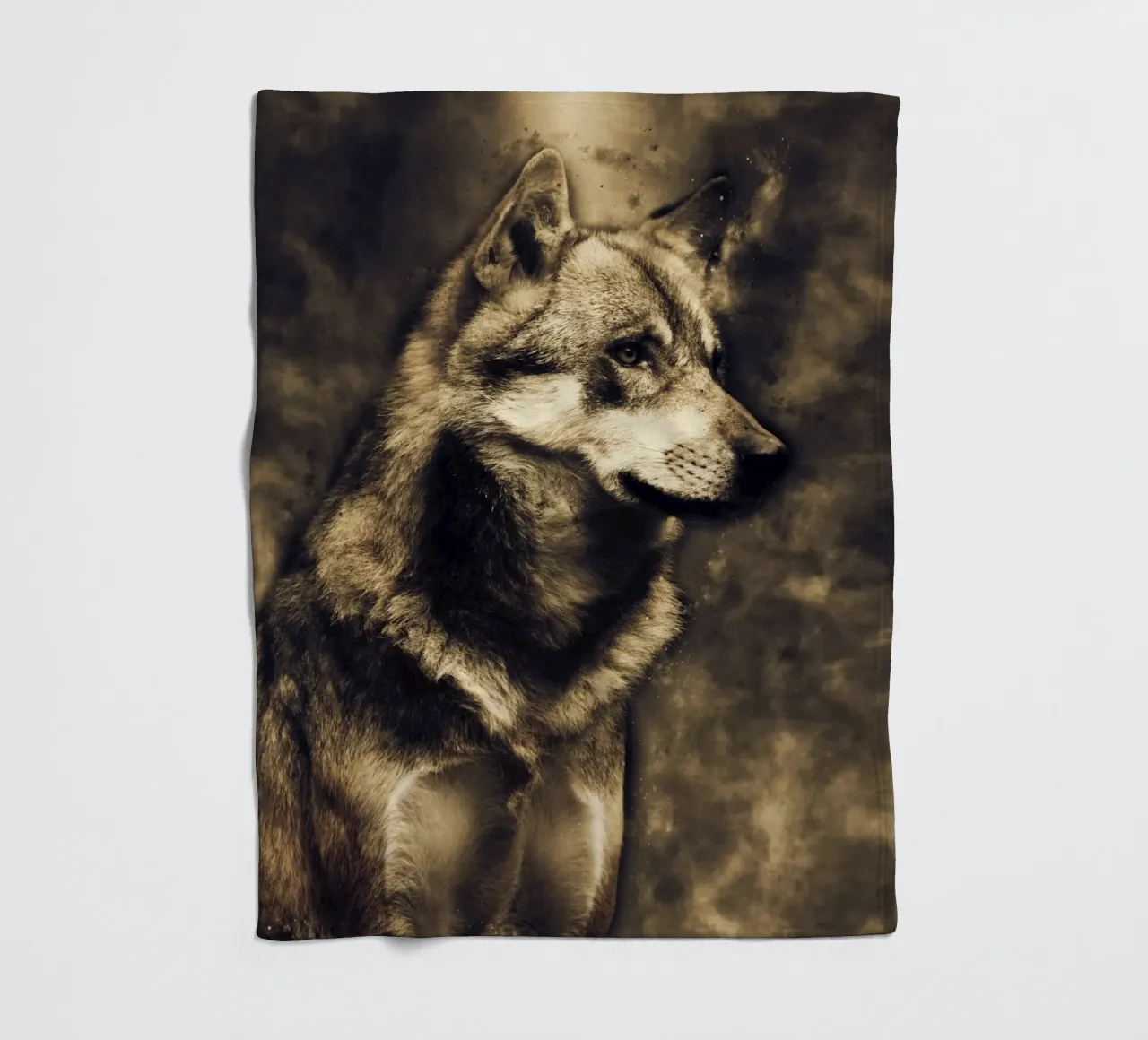 Wolf 3 Fleecedecke von Mateo