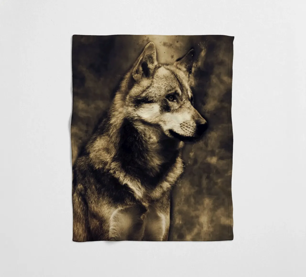 Wolf 3 Fleecedecke von Mateo