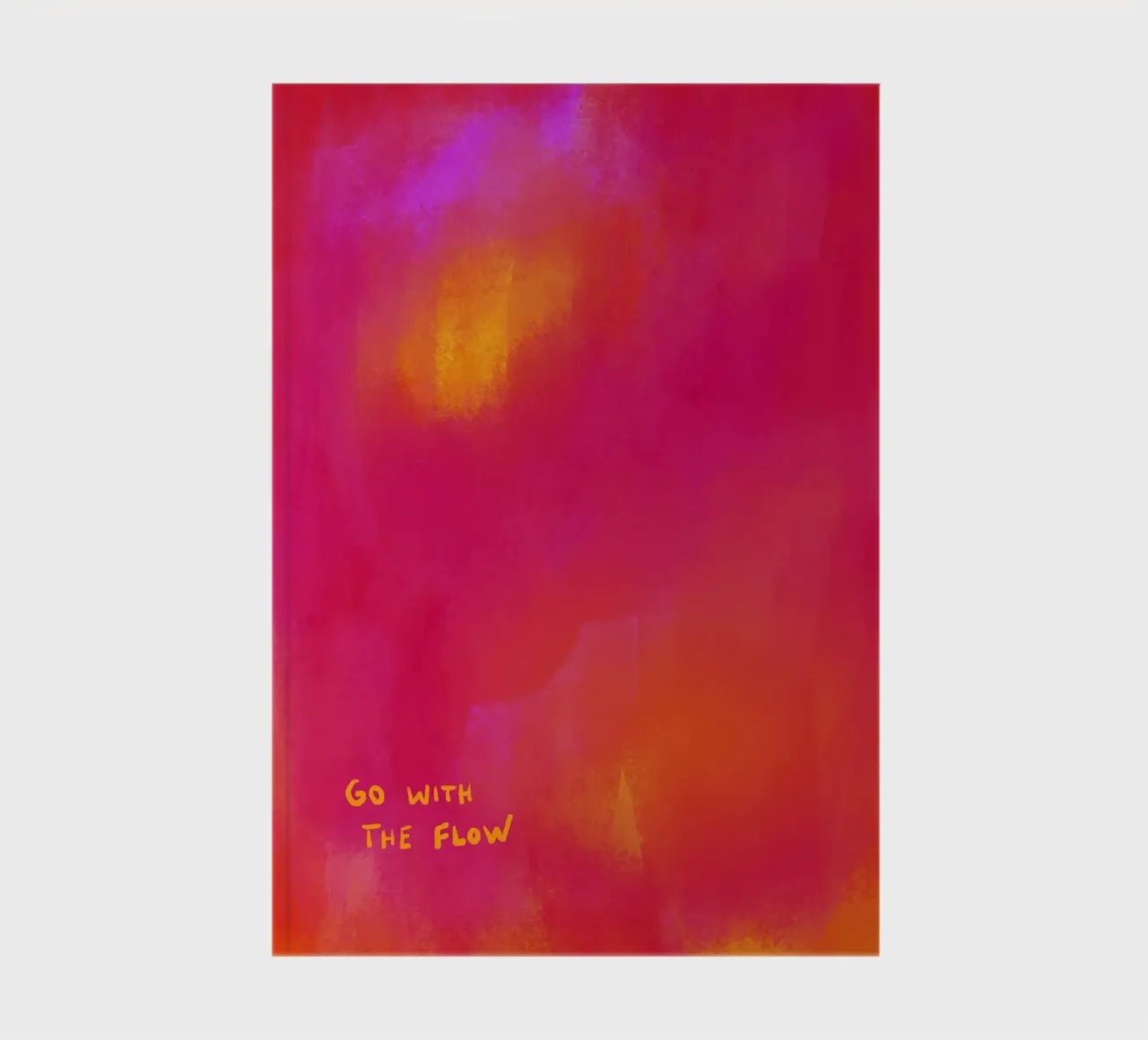 Abstract schilderen - ga met de stroom mee notitieboek van Illustration Raissa Oltmanns