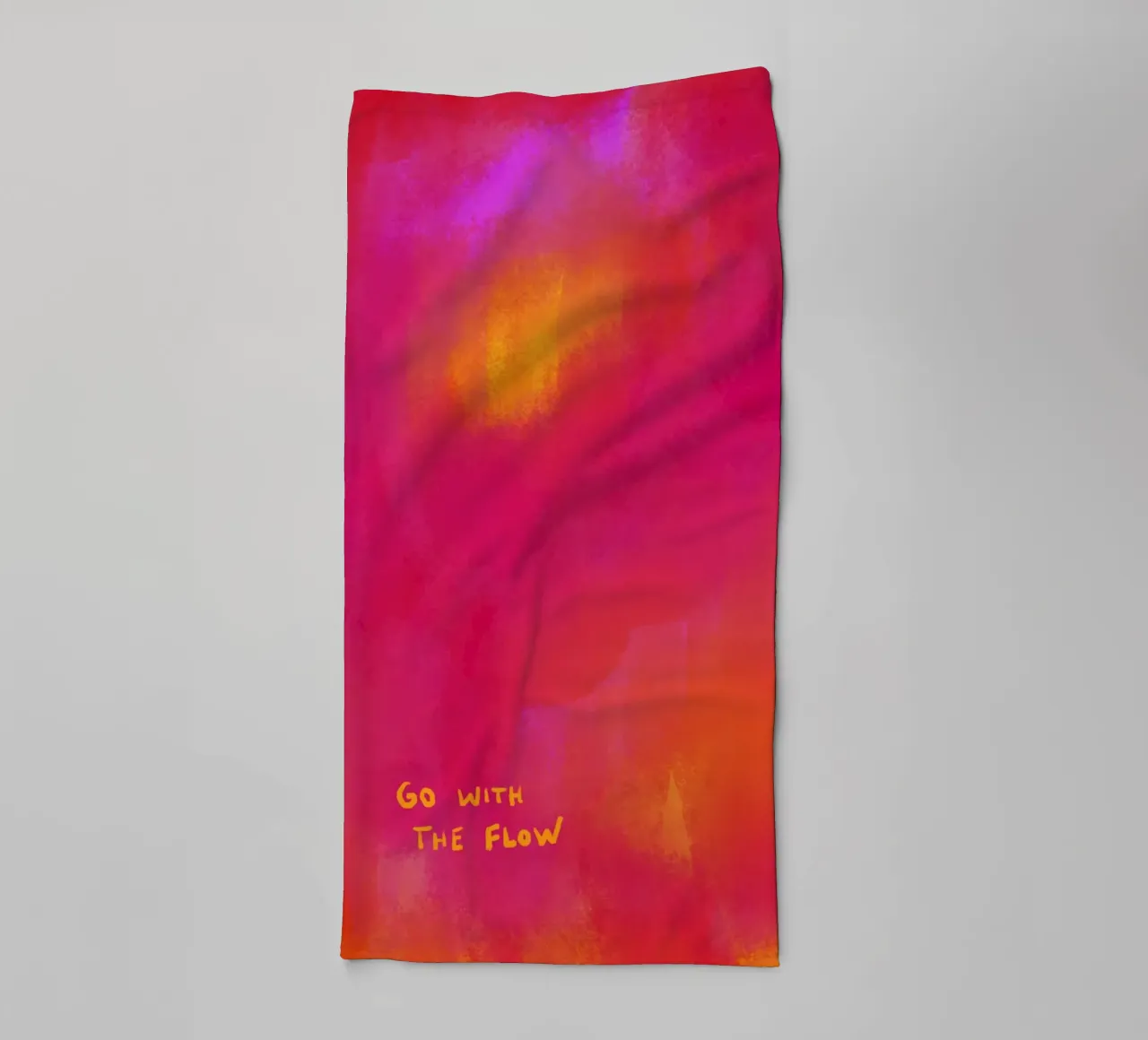 Abstract Painting - go with the flow towel by Illustration Raissa Oltmanns