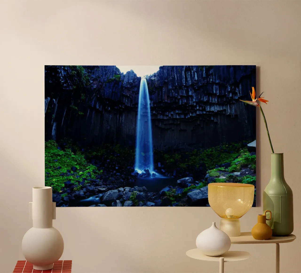 Cascata mistica tela da Fjöllart