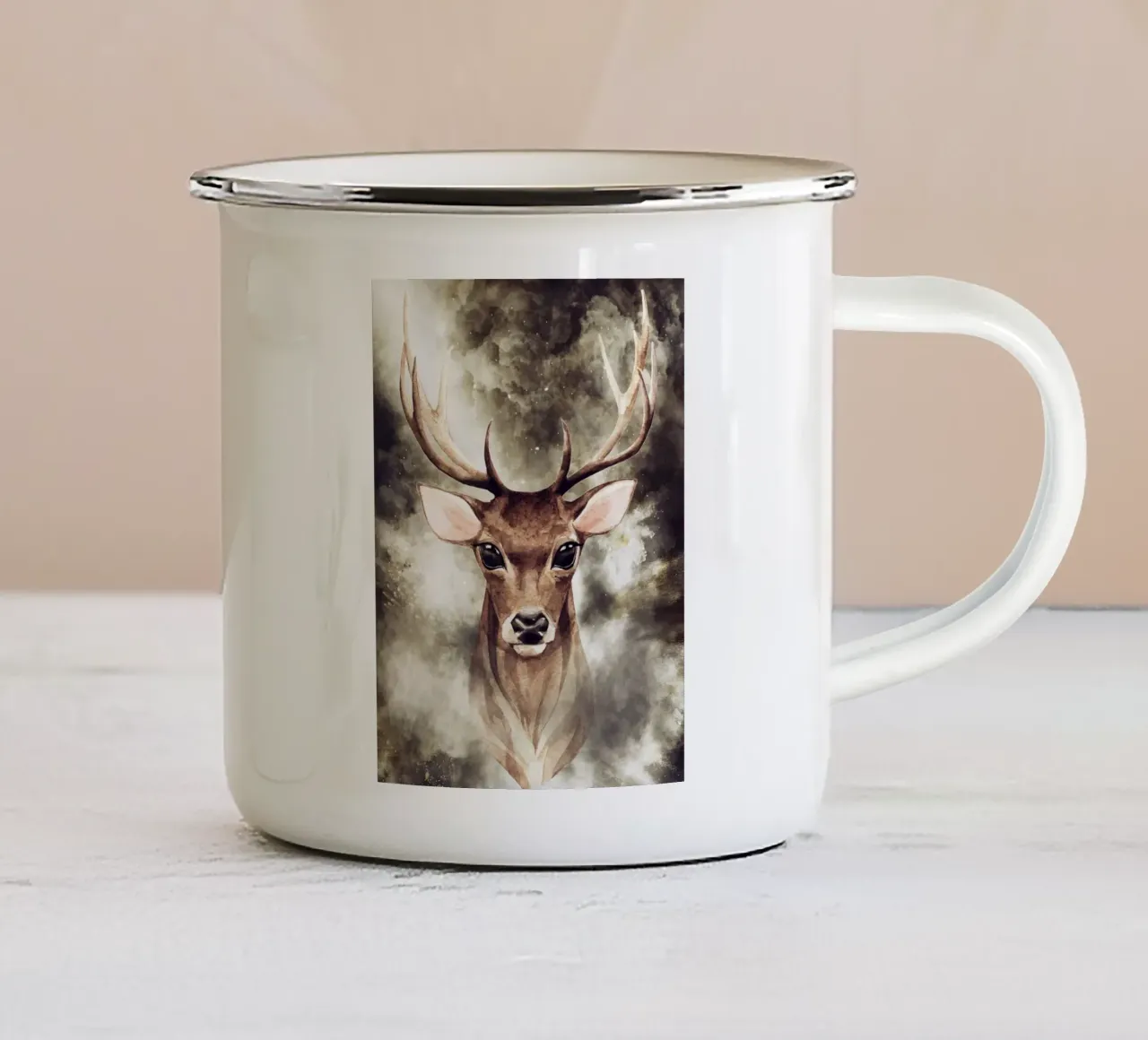 Deer tazza in smalto da Mateo