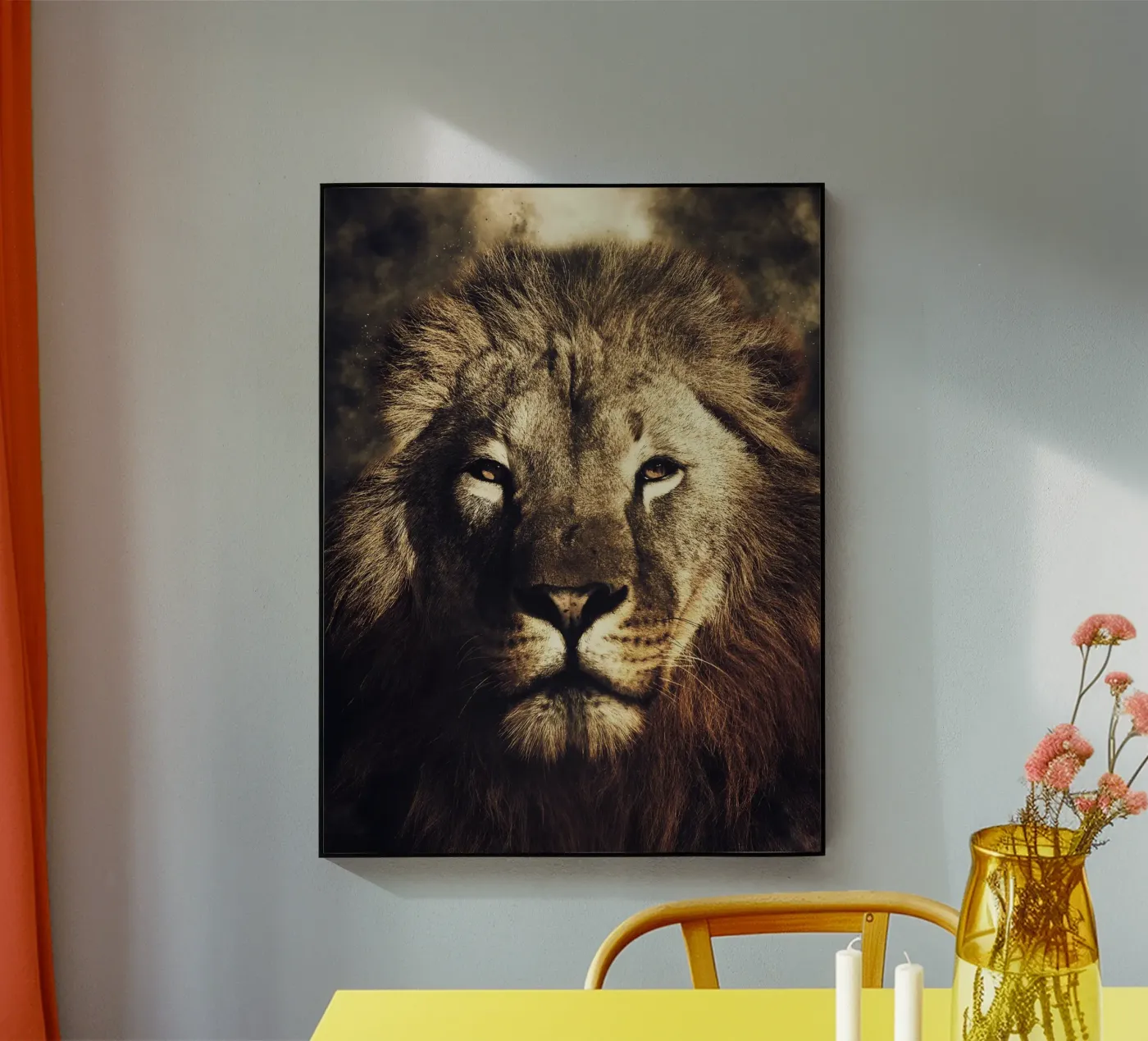 Lion acryl van Mateo