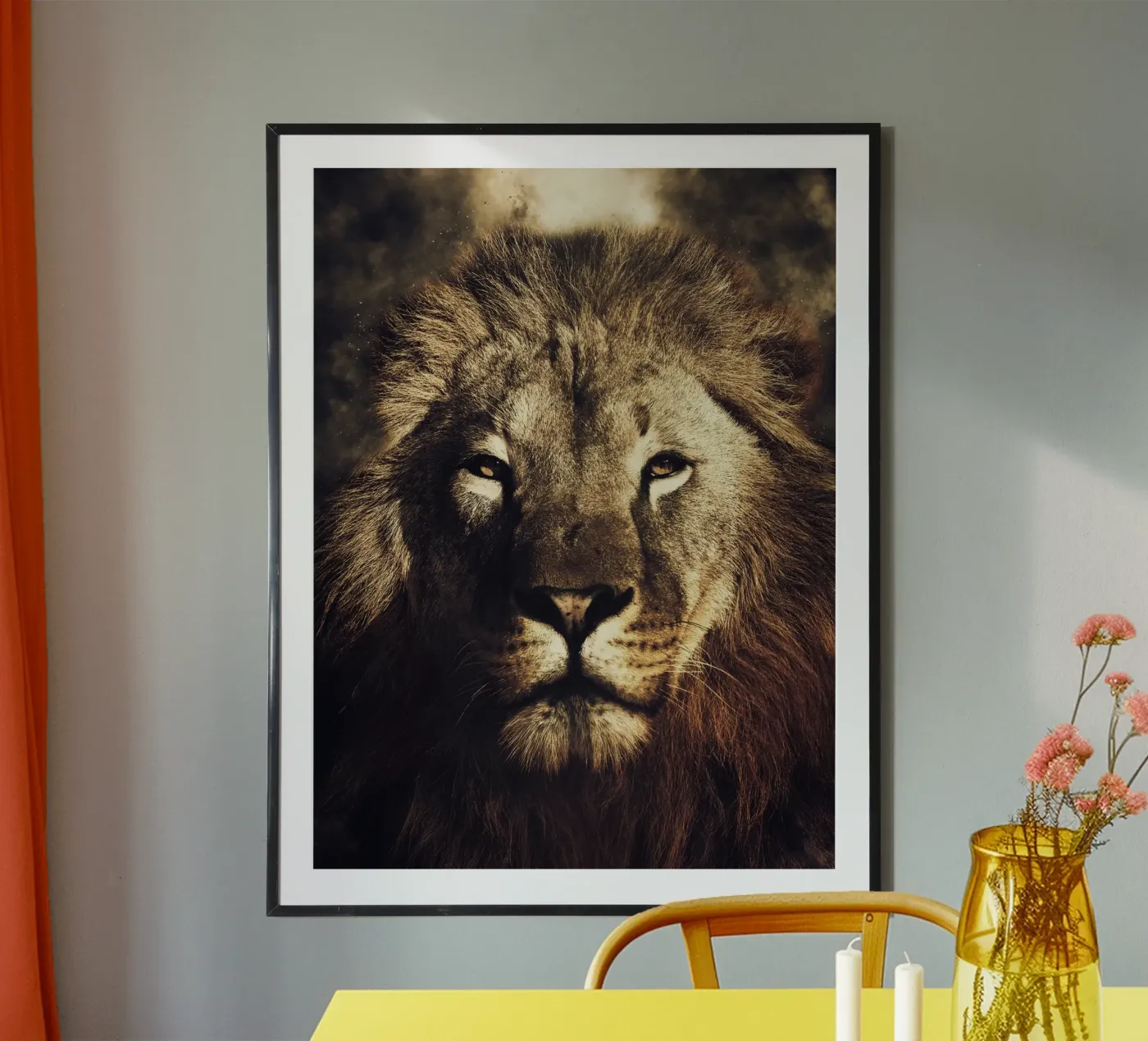 Lion poster van Mateo