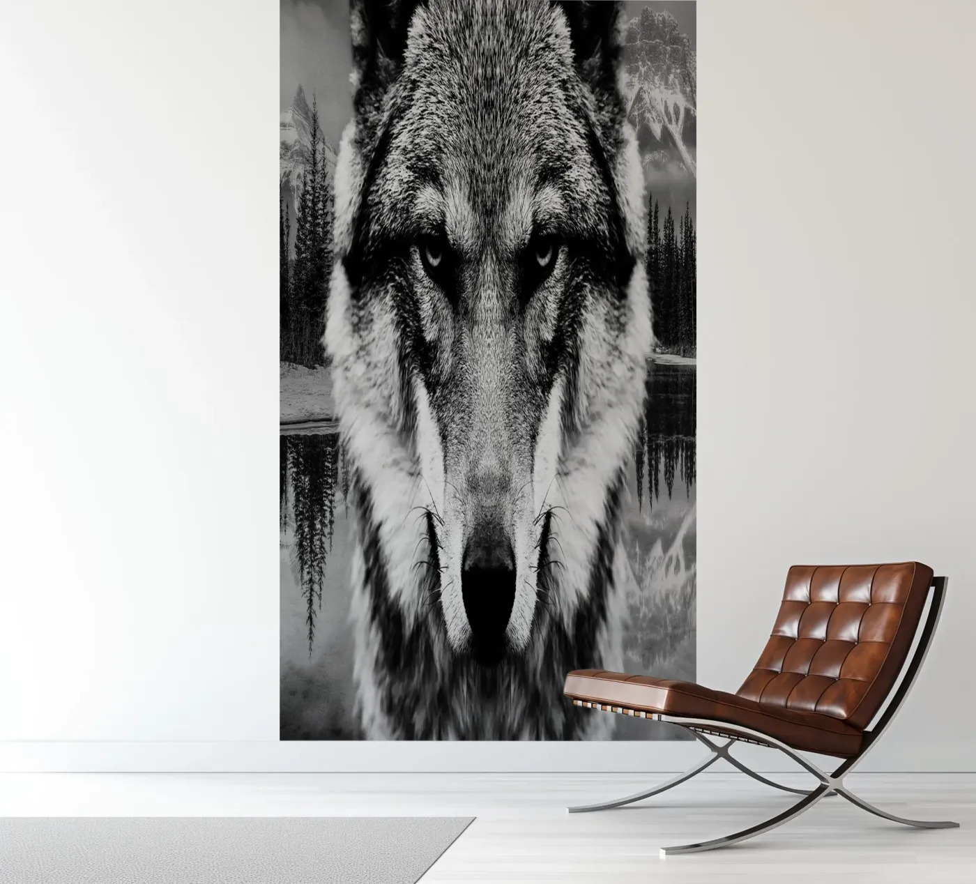 Wolf Forest fotobehang van Mateo