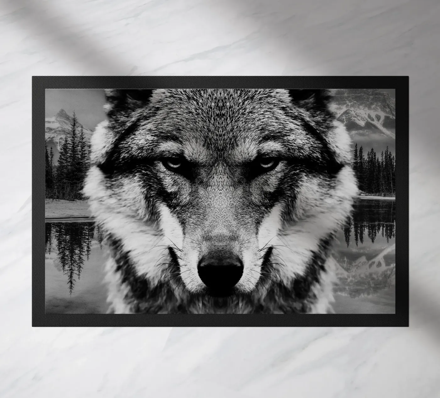 Wolf Forest doormat by Mateo