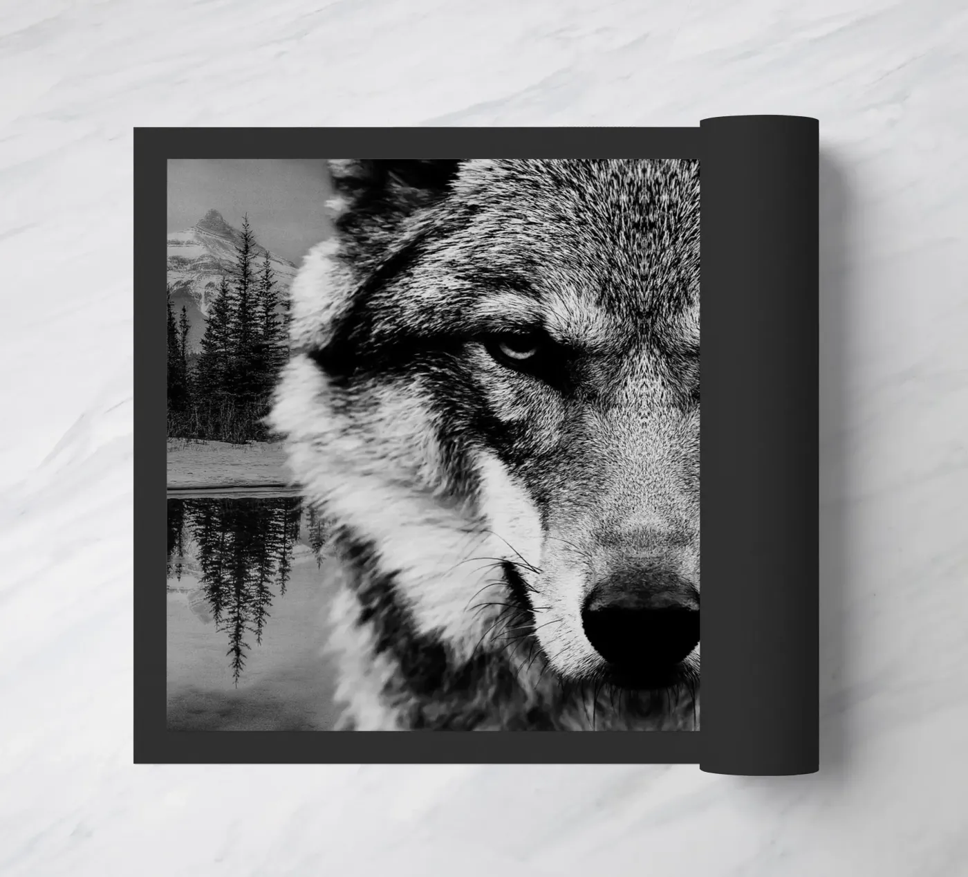 Wolf Forest doormat by Mateo