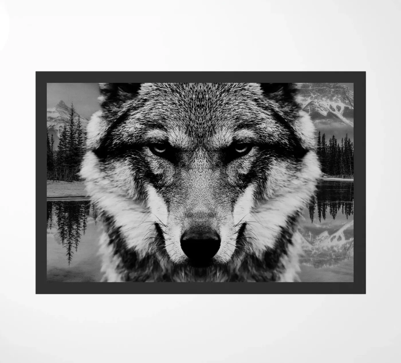 Wolf Forest doormat by Mateo
