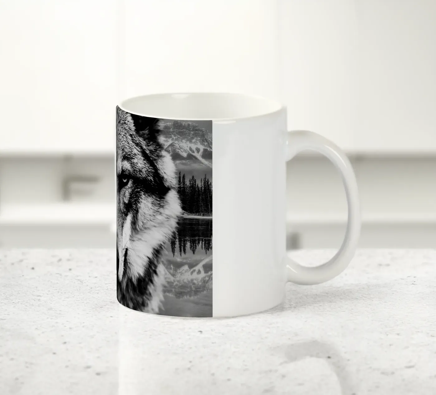 Wolf Forest ceramic mug by Mateo