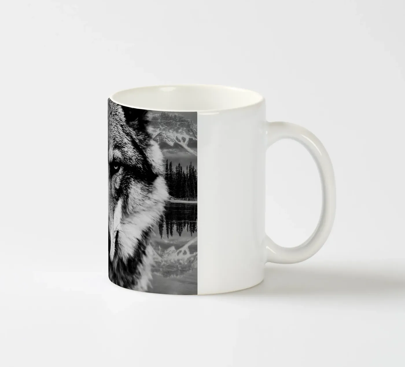 Wolf Forest ceramic mug by Mateo