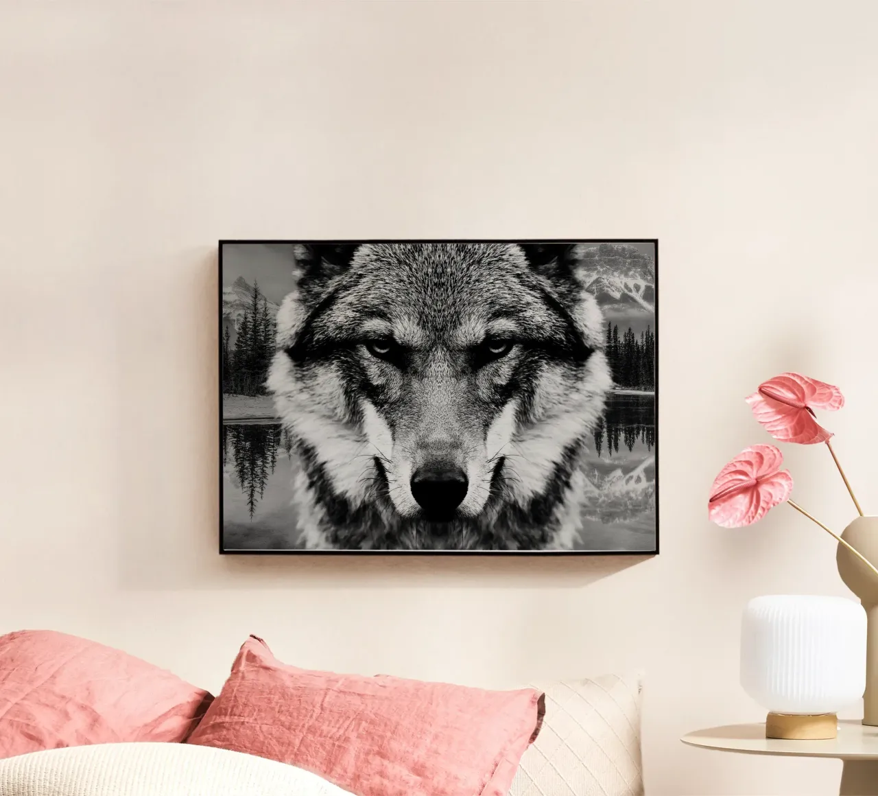 Wolf Forest acryl van Mateo