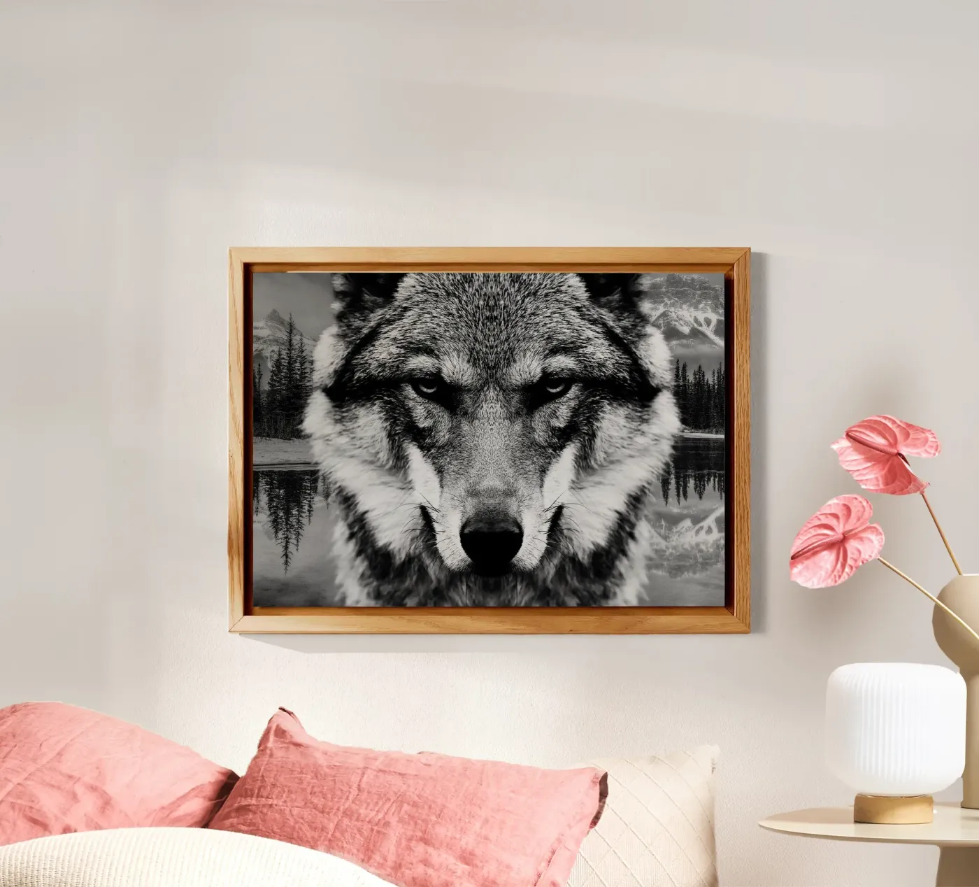 Wolf Forest alluminio dibond da Mateo