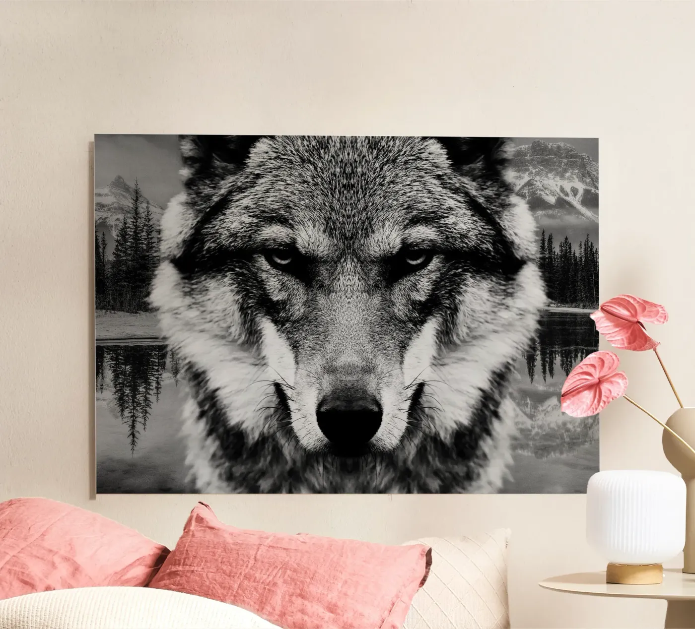 Wolf Forest alluminio dibond da Mateo