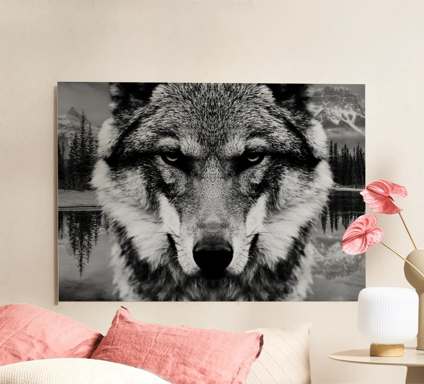 Wolf Forest alluminio dibond da Mateo