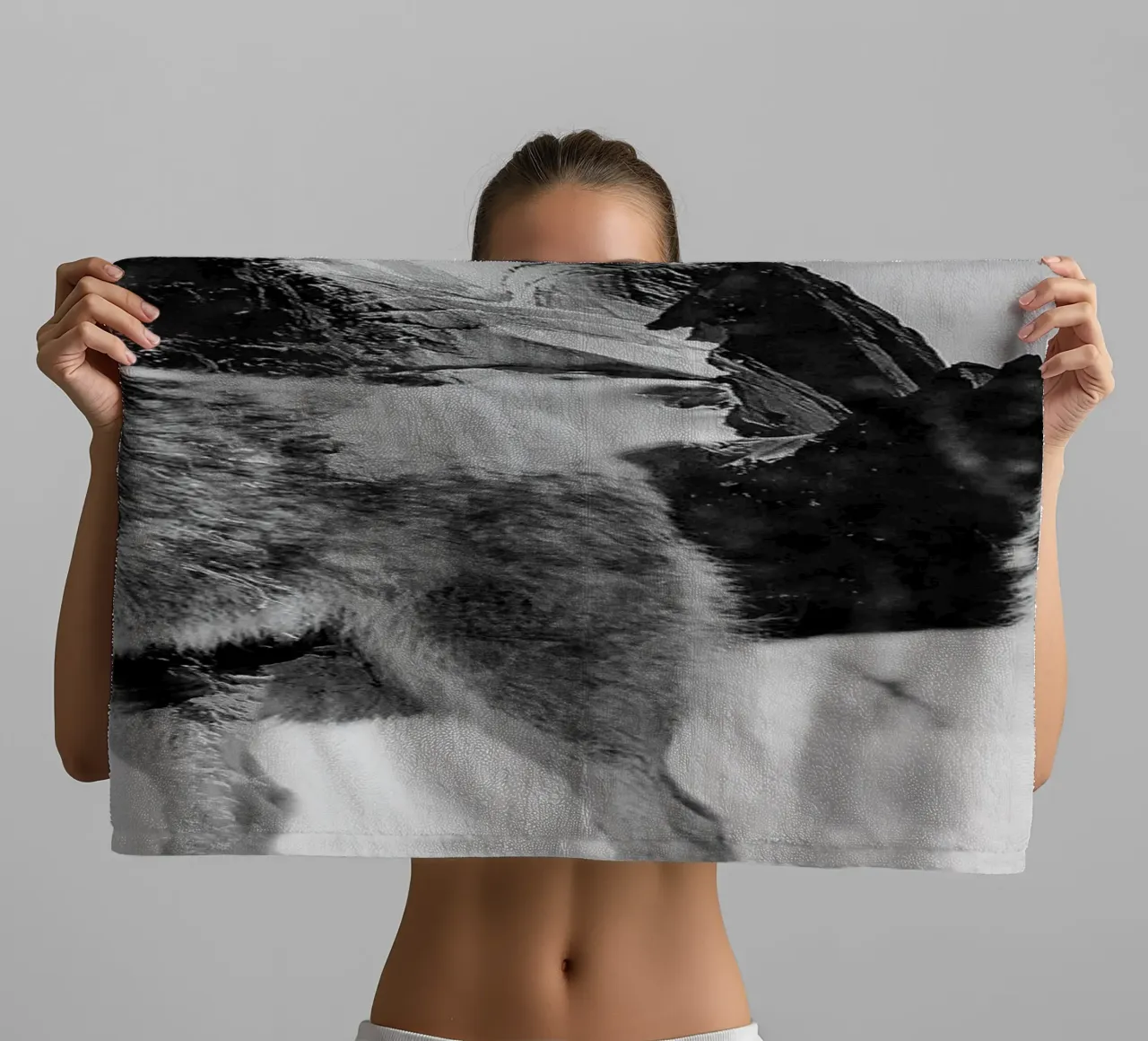 Wolves Mountains asciugamano da bagno da Mateo