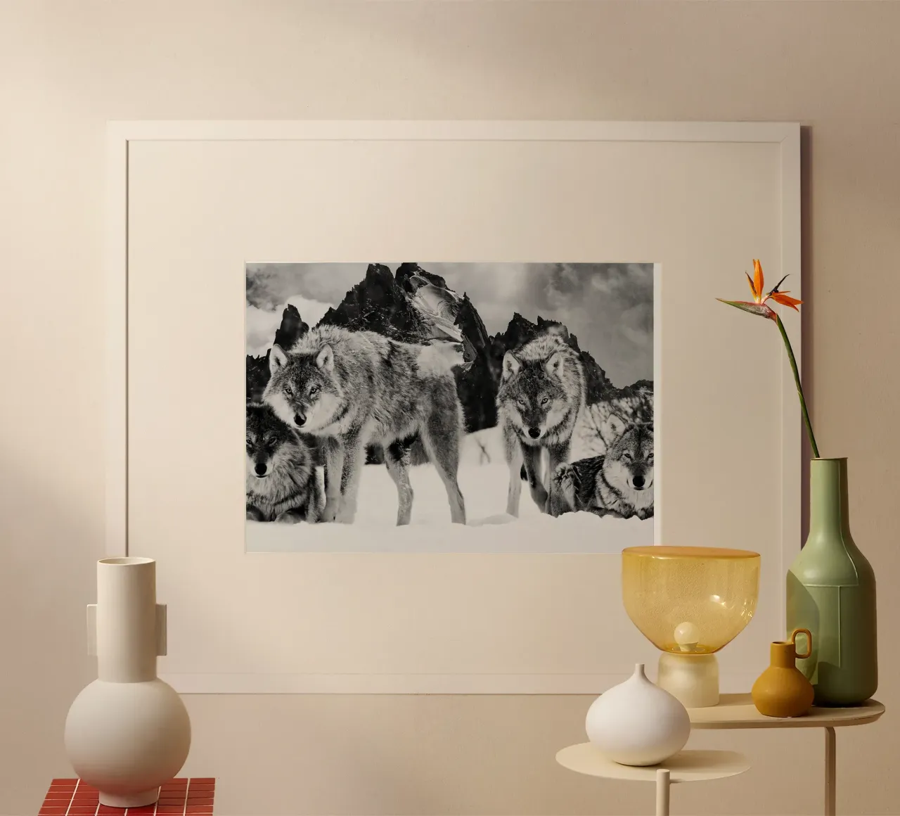 Wolves Mountains poster da Mateo