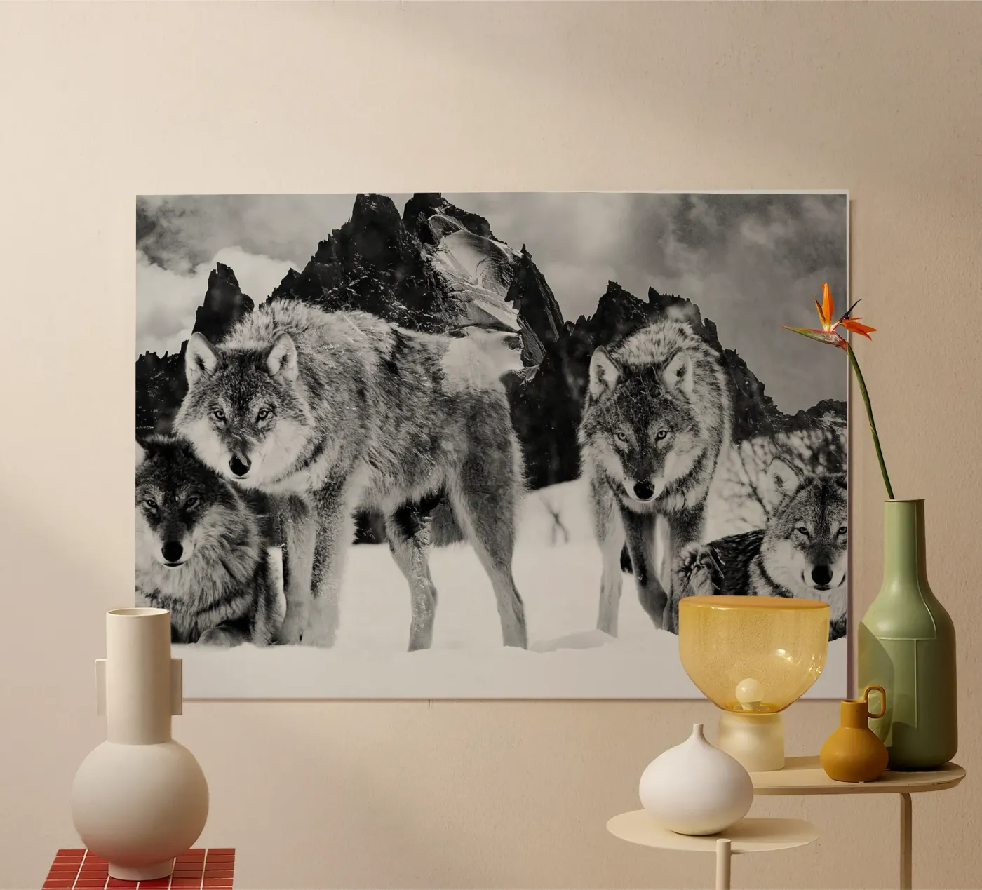 Wolves Mountains poster da Mateo