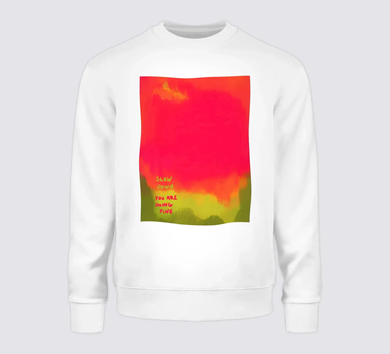 Abstract Art - Slow Down Sweatshirt von Illustration Raissa Oltmanns