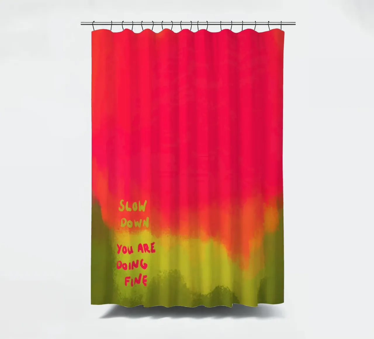 Abstract Art - Slow Down Duschvorhang von Illustration Raissa Oltmanns