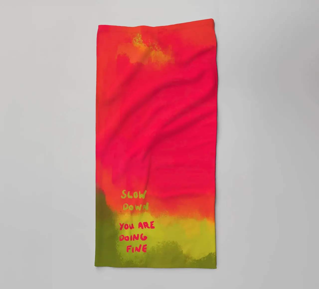 Abstract Art - Slow Down towel by Illustration Raissa Oltmanns