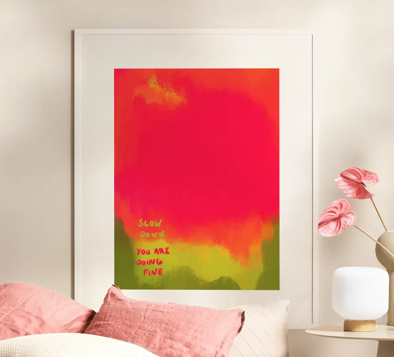 Abstract Art - Slow Down Hahnemühle von Illustration Raissa Oltmanns