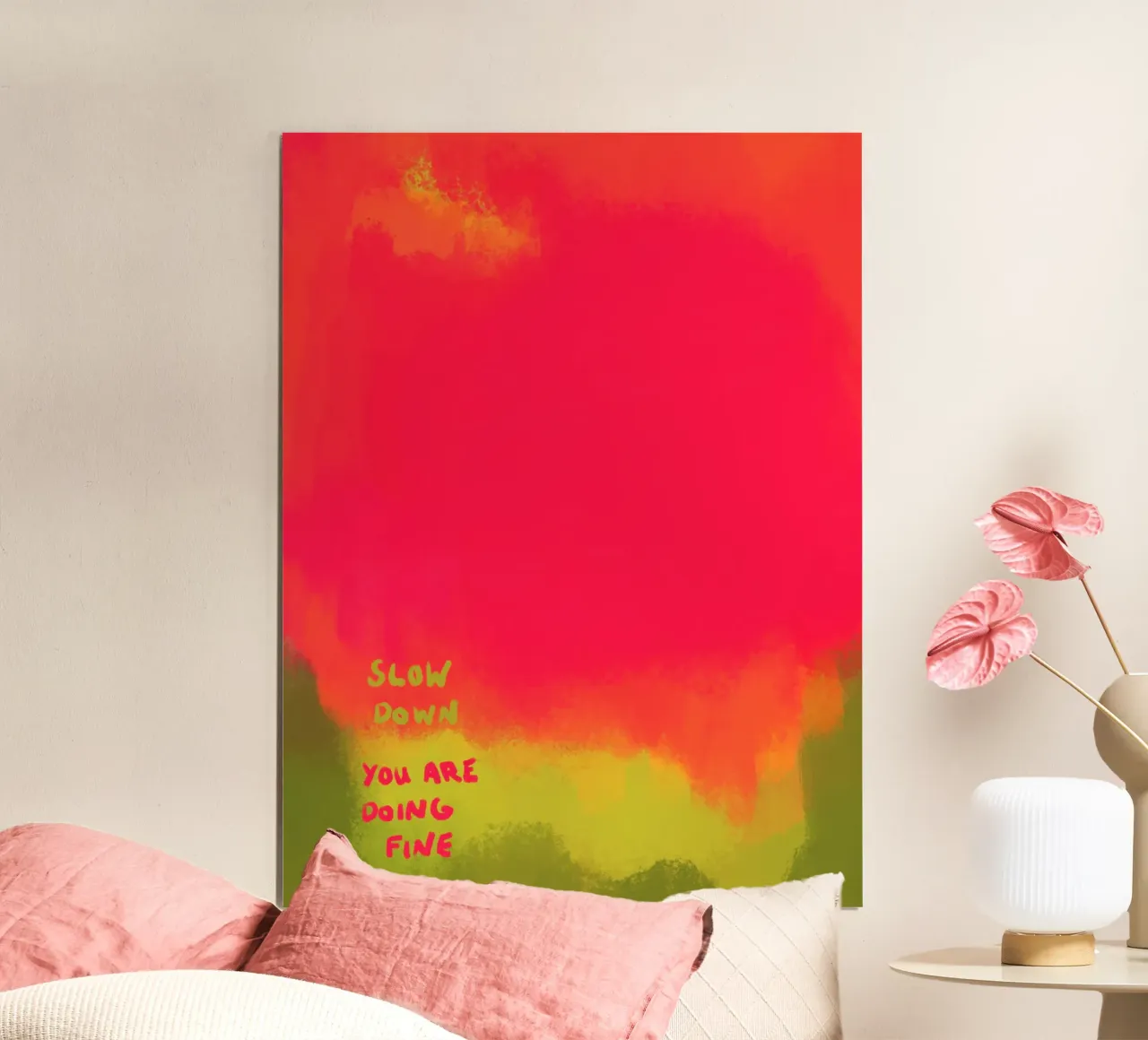 Abstract Art - Slow Down Hahnemühle von Illustration Raissa Oltmanns
