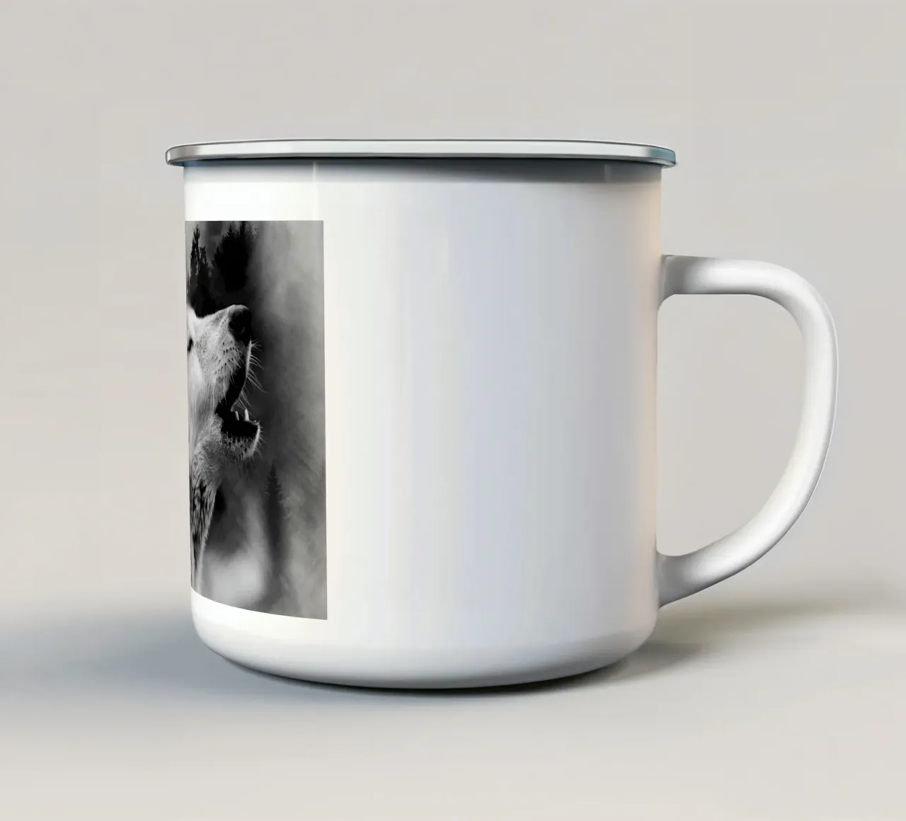 Wolf Forest 2 tazza in smalto da Mateo