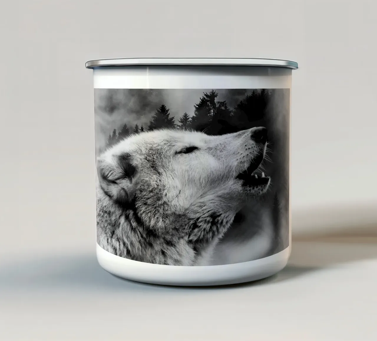 Wolf Forest 2 tazza in smalto da Mateo