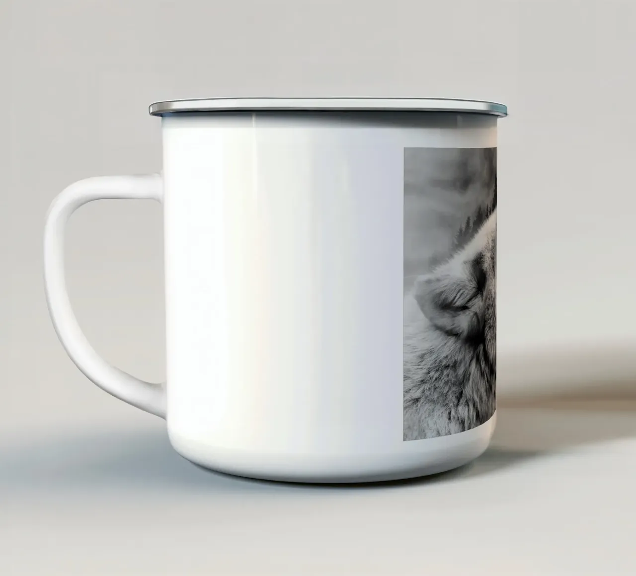 Wolf Forest 2 tazza in smalto da Mateo