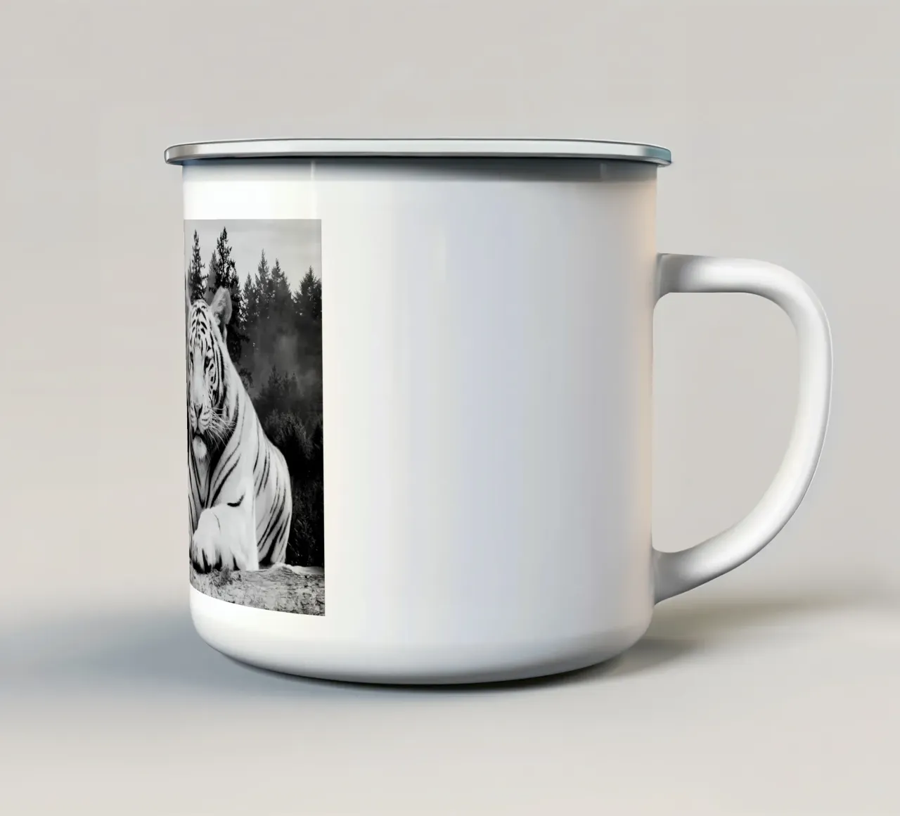 Tiger Forest tazza in smalto da Mateo
