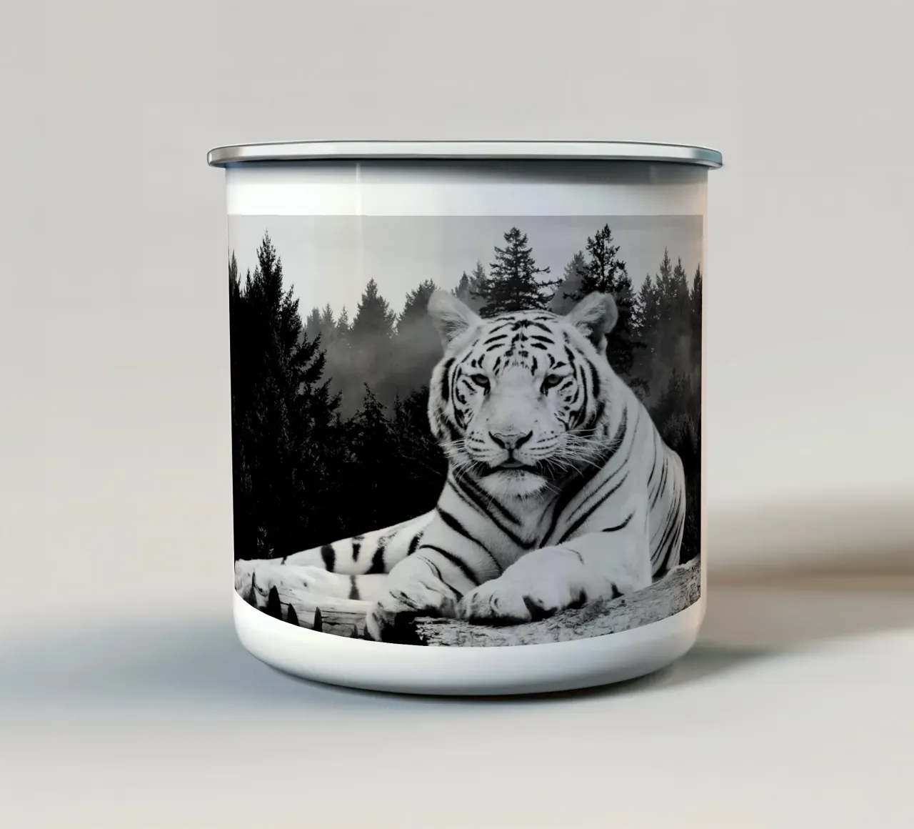 Tiger Forest tazza in smalto da Mateo