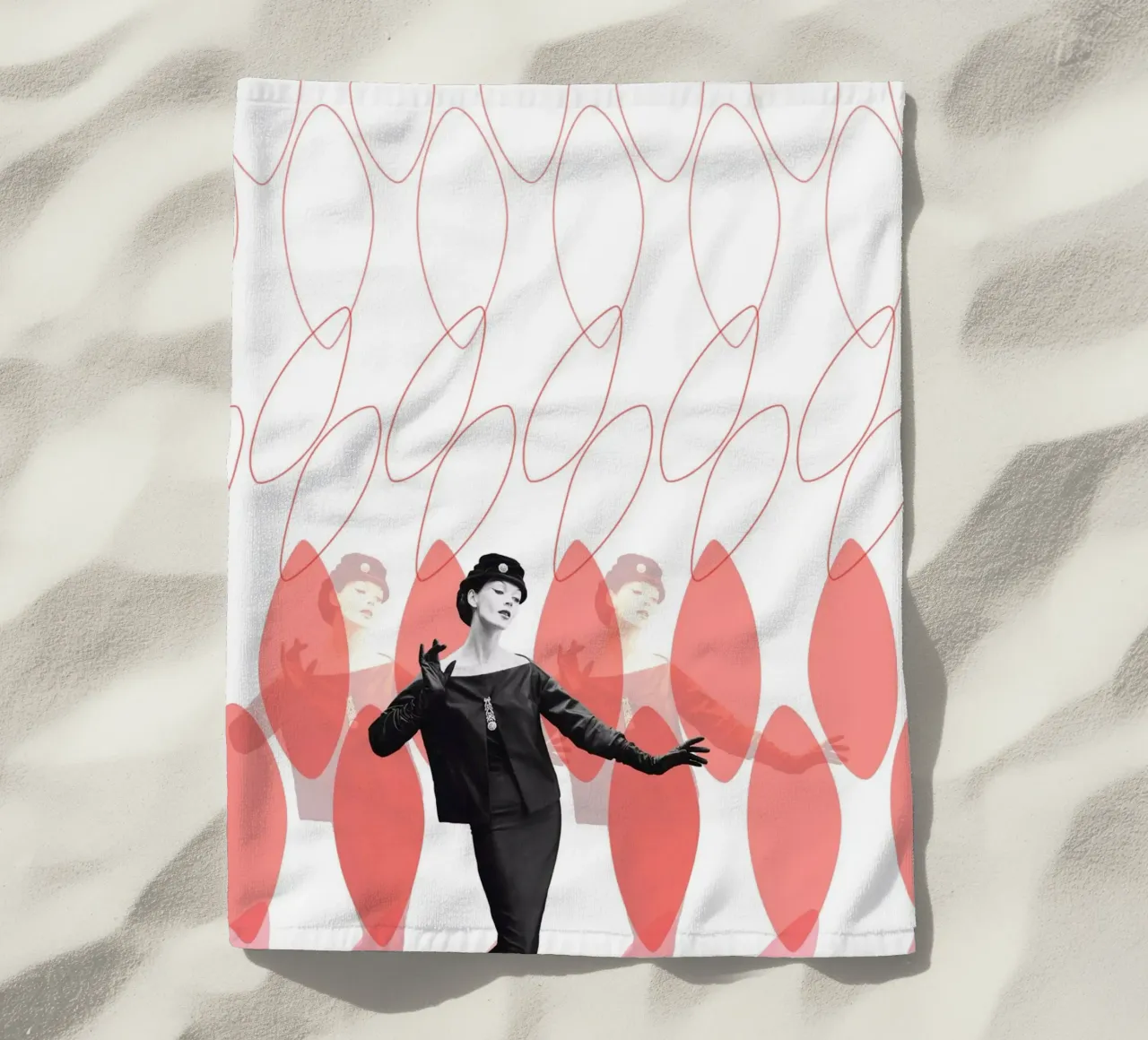 Fashion and Geometry 8 beach towel by DesmondBates