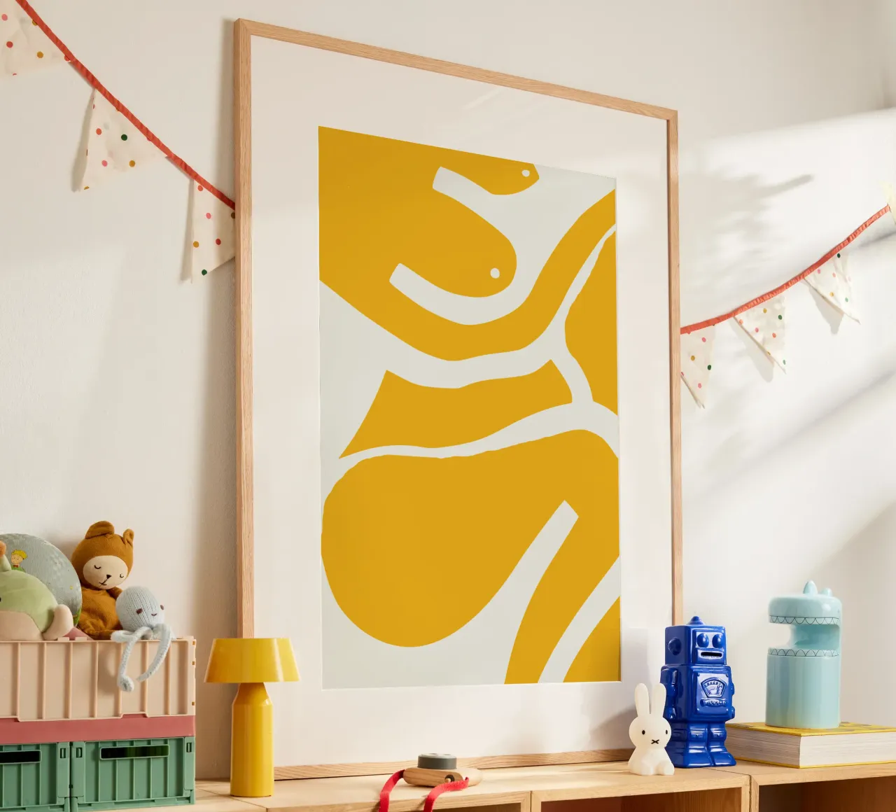 Figurativo in giallo 09 carta hahnemühle da Little Dean