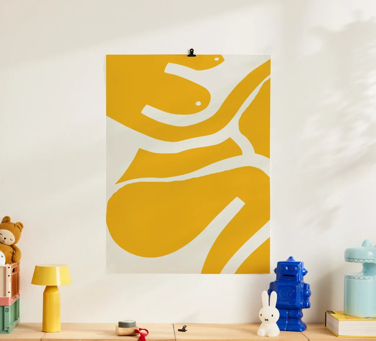 Figurativo in giallo 09 carta hahnemühle da Little Dean