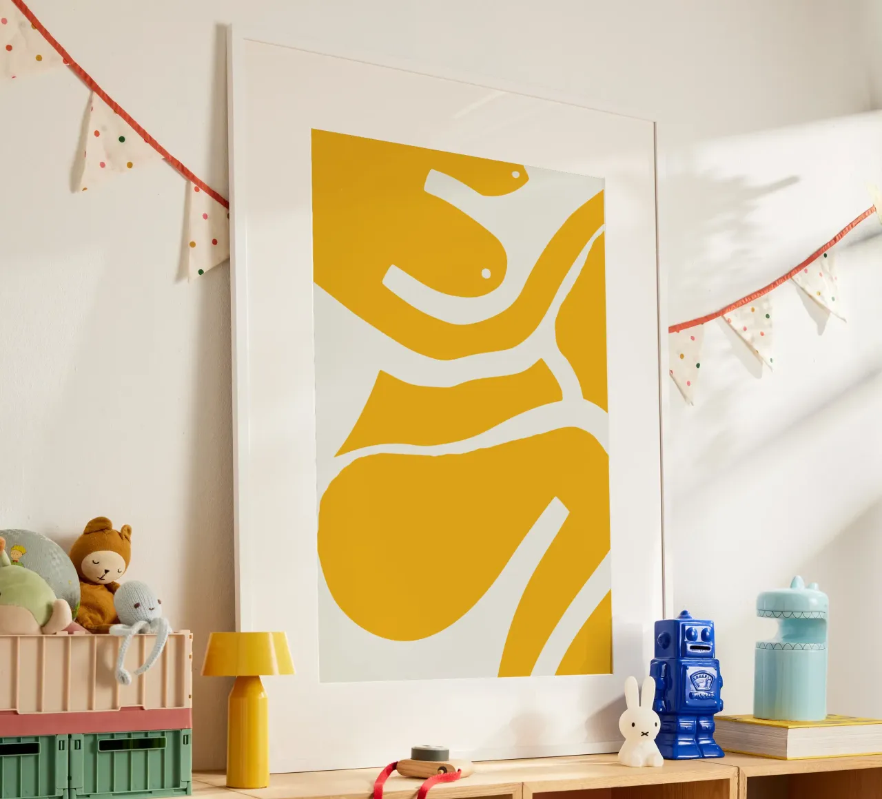 Figurativo in giallo 09 carta hahnemühle da Little Dean