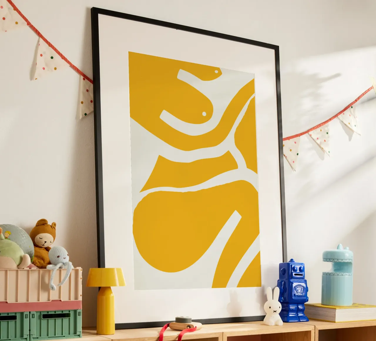 Figurativo in giallo 09 carta hahnemühle da Little Dean