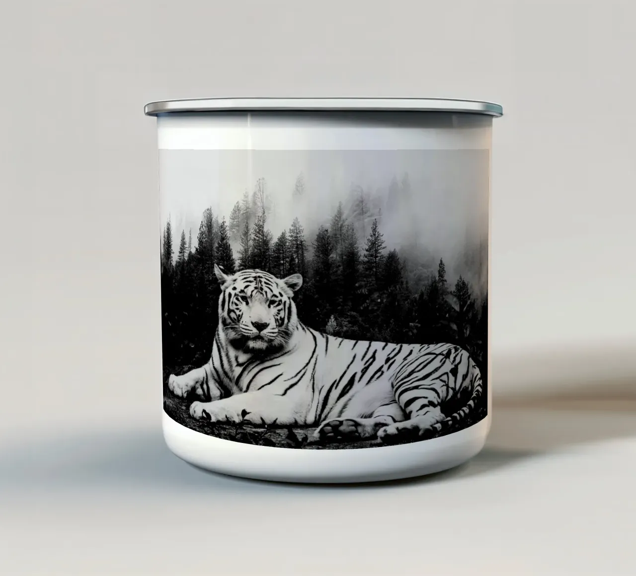 Tiger Forest 2 tazza in smalto da Mateo