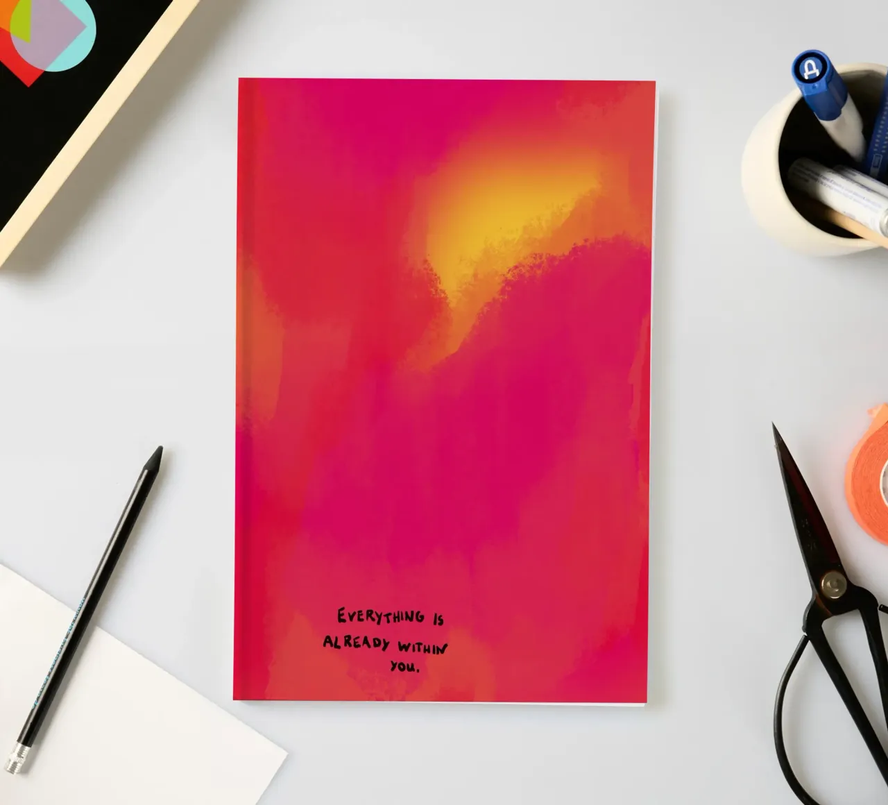 Abstrakte Malerei - in dir Notizbuch von Illustration Raissa Oltmanns