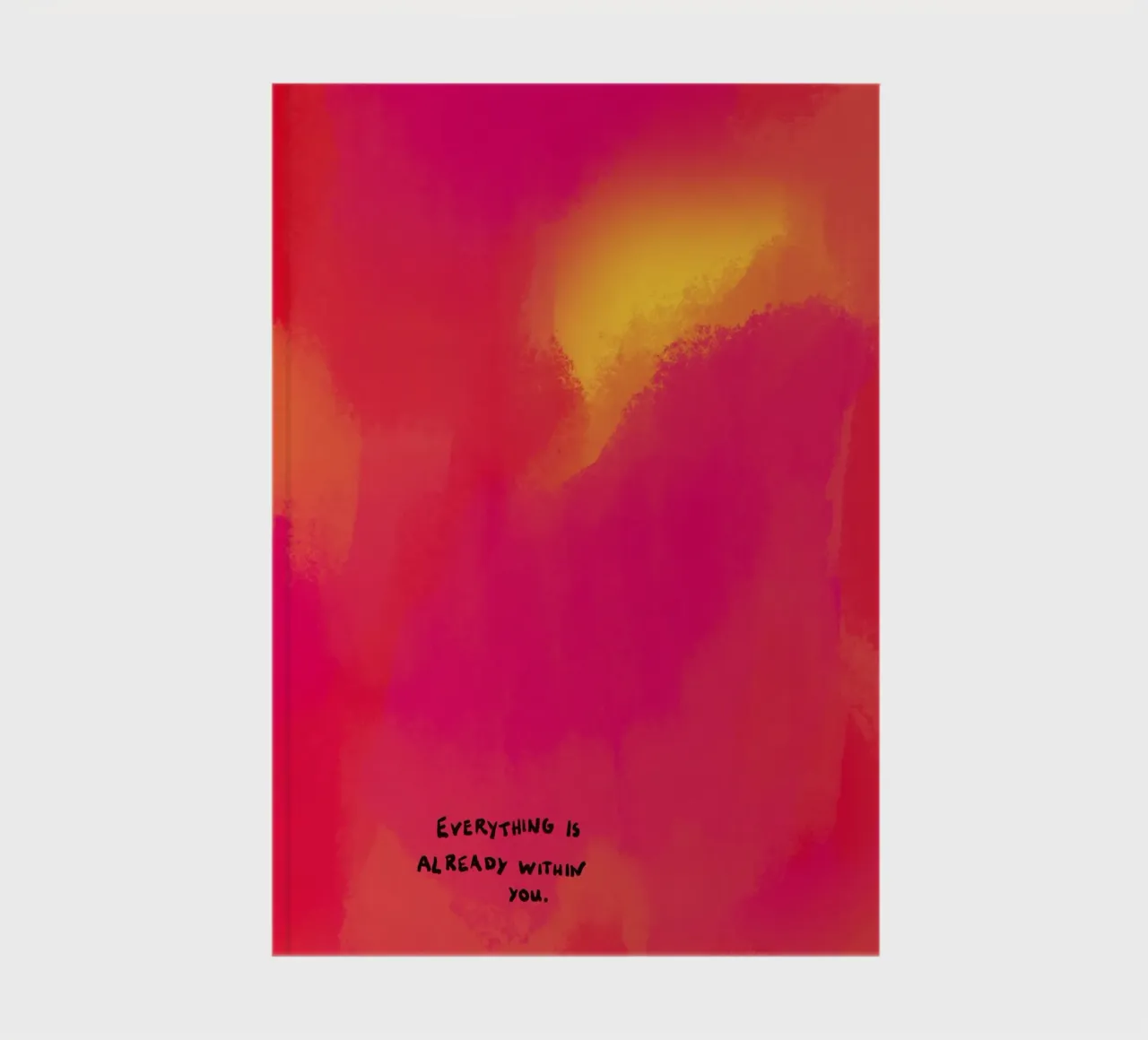 Abstrakte Malerei - in dir Notizbuch von Illustration Raissa Oltmanns