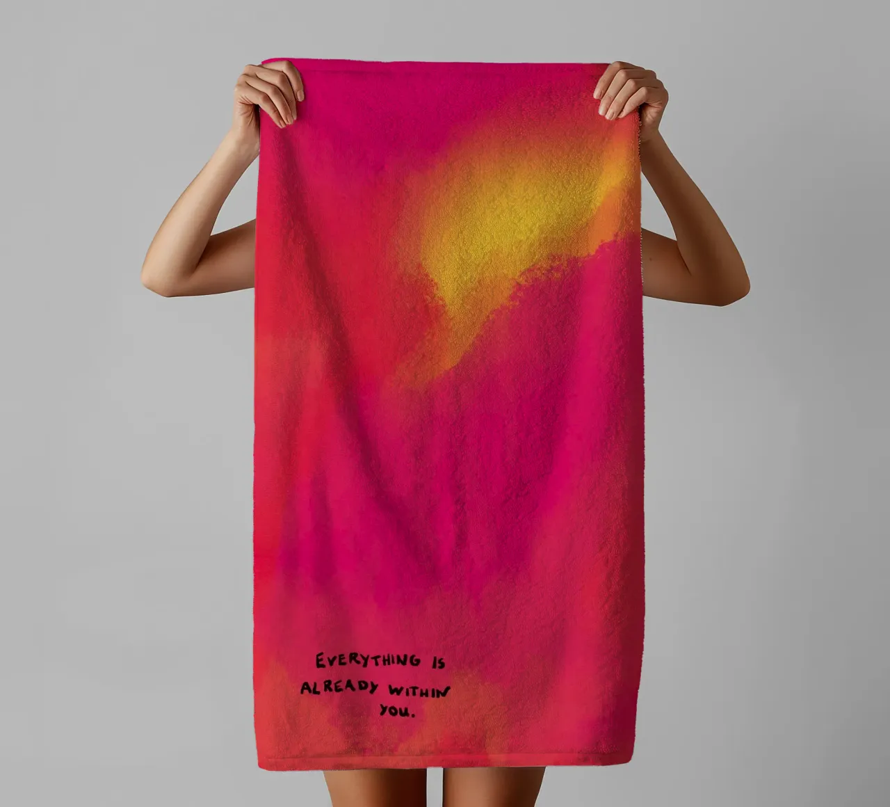 Abstract Painting - within you towel by Illustration Raissa Oltmanns
