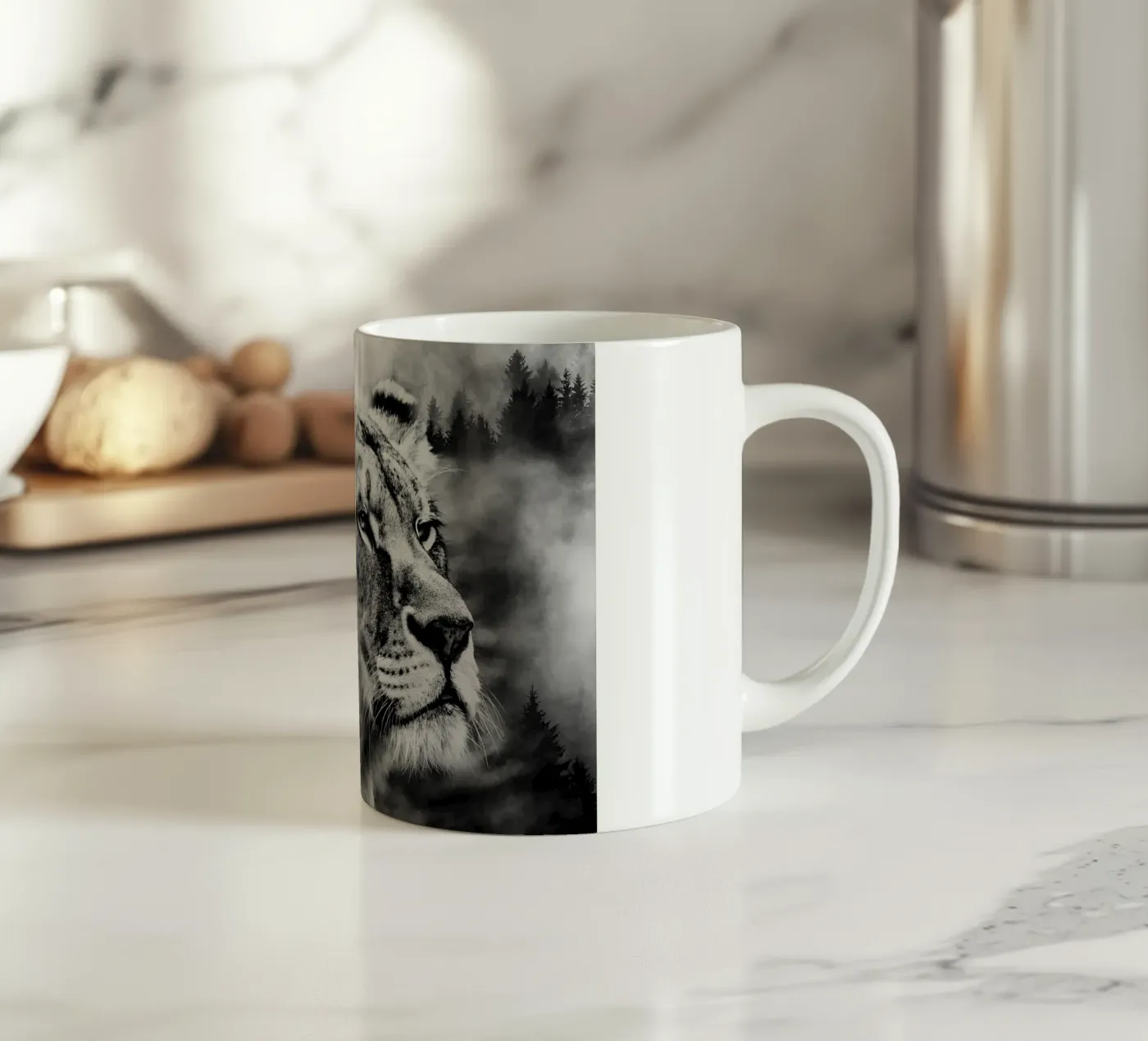 Lion Forest tazza in ceramica da Mateo