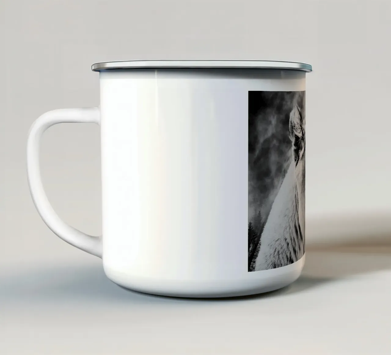Lion Forest tazza in smalto da Mateo