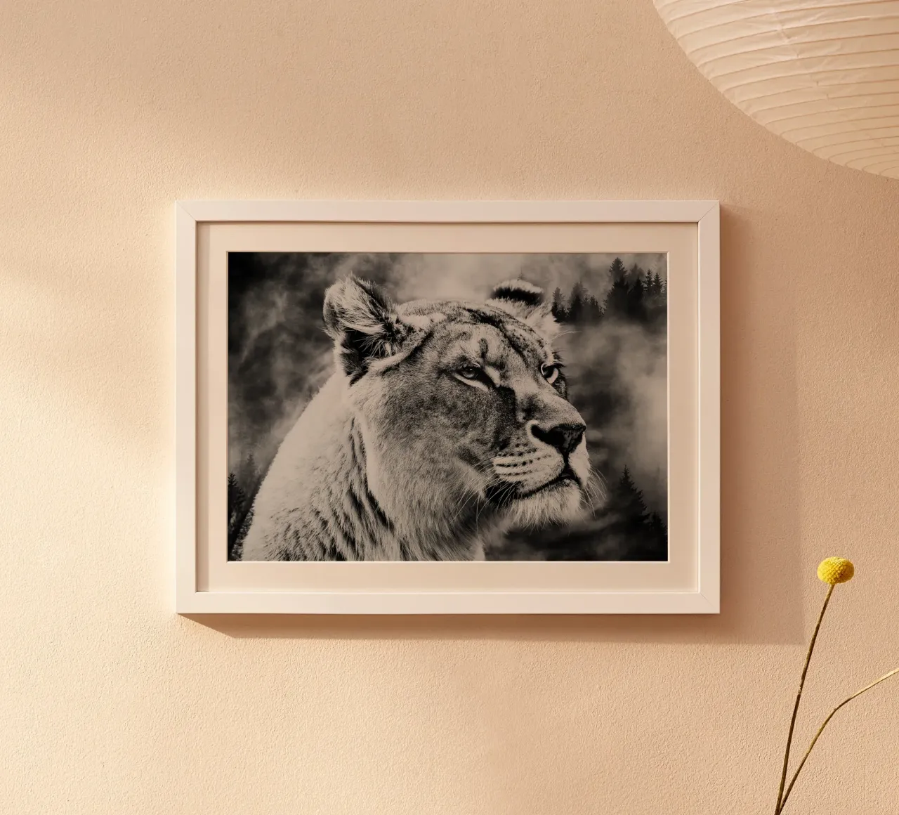 Lion Forest carta hahnemühle da Mateo