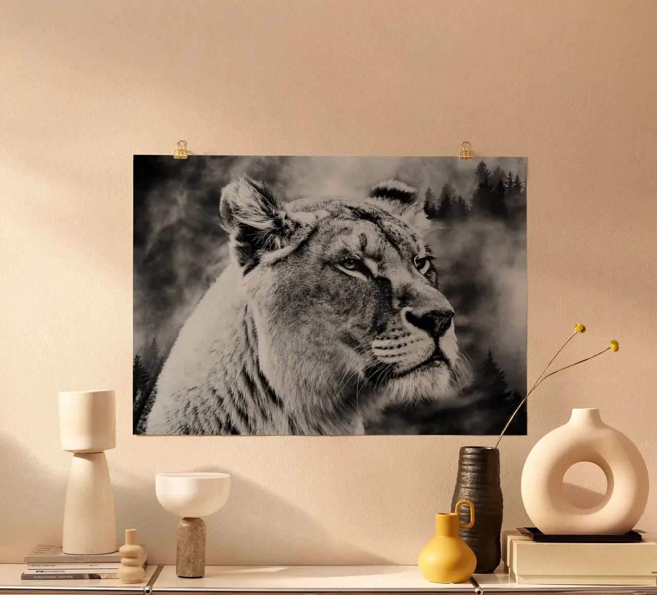 Lion Forest carta hahnemühle da Mateo