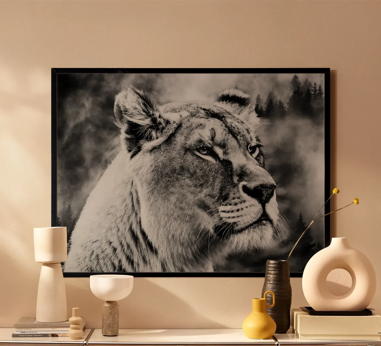 Lion Forest carta hahnemühle da Mateo